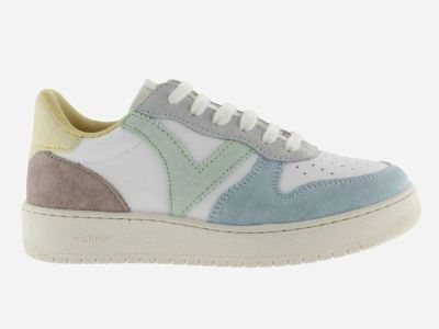 calzados victoria sneakers donna madrid jade effetto pelle e camoscio multicolore 1258278-612