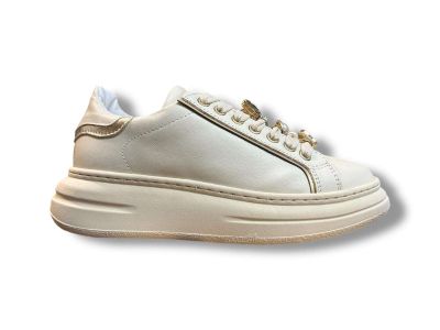 meline sneaker donna pelle logic crudo 608 acc-bi