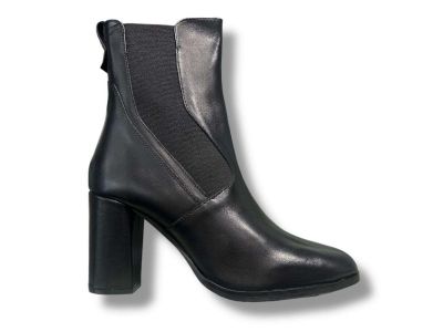 janet and janet stivaletto donna con tacco e elastico pelle black j-521