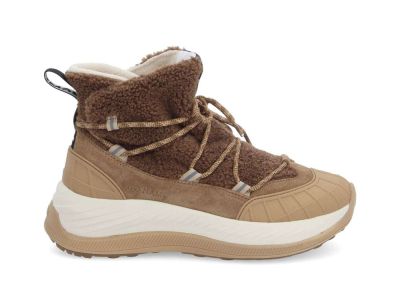 no name stivaletto donna teddy con laccio explo boots w cocoon suede brun nuts