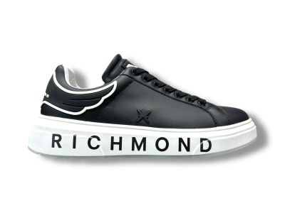 john richmond sneakers uomo leather black 29102 cp b