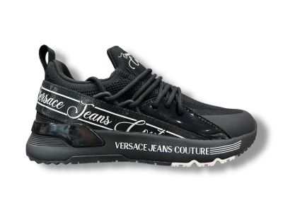 versace jeans couture sneaker donna dynamic 79va3sa8 zsc96 899 black knit