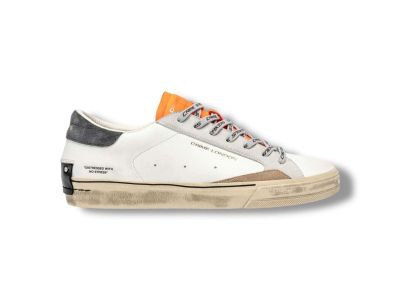 crime london sneakers uomo distressed 2.0 white vivid orange 11073aa8.10