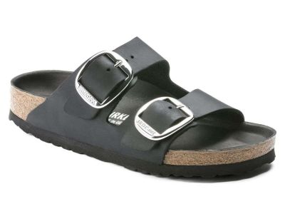 birkenstock sandalo arizona big buckle 1011075 black pelle oliata
