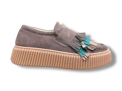 meline sneakers donna frange slip on 53 ra variante w-316 porto coffee