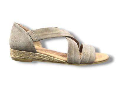 pinaz sandalo donna con zeppa bassa in corda in pelle 317 ante africa