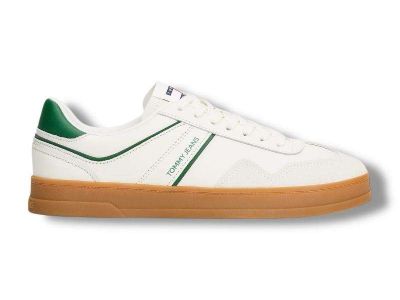 tommy hilfiger sneaker uomo the greenwich leather ivory em0em0 1571 ybi
