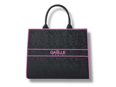 gaelle paris borsa donna maxi shopper logata nero gaacw02196