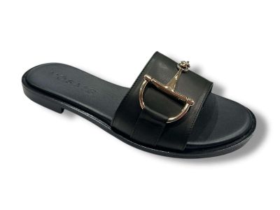 mosaic sandalo ciabatta donna 26219 vitello black con accessorio