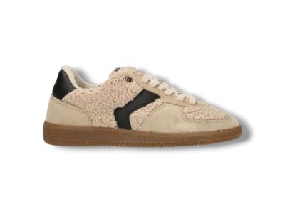 verbenas sneakers donna camoscio e teddy sora nairobi serraje beige