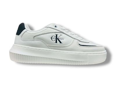 calvin klein sneakers donna yw0yw0200101w chunky cupsole low lth nu bright white