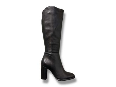 bartolini glam shoes stivale donna con tacco in vitello soft nero lz 8060 vsgn