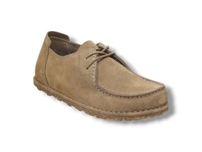 birkenstock scarpa donna utti lace in pelle scamosciata gray taupe 1027321