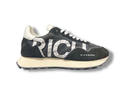 john richmond x sneakers uomo retro running 29121 cp b suede black