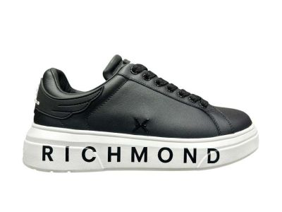 john richmond sneaker uomo 27302 b leather black