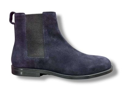 calvin klein stivaletto chelsea boot uomo hm0hm020550zy universe blue ess rubber chelsea