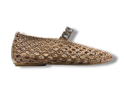ekp ballerina donna mary jane intreccio rose e strass 4154-parigi