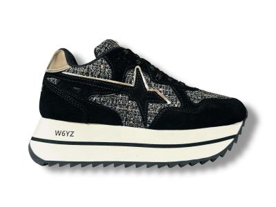 w6yz just say wizz sneakers donna deva-w black black bone 0012017405361a42