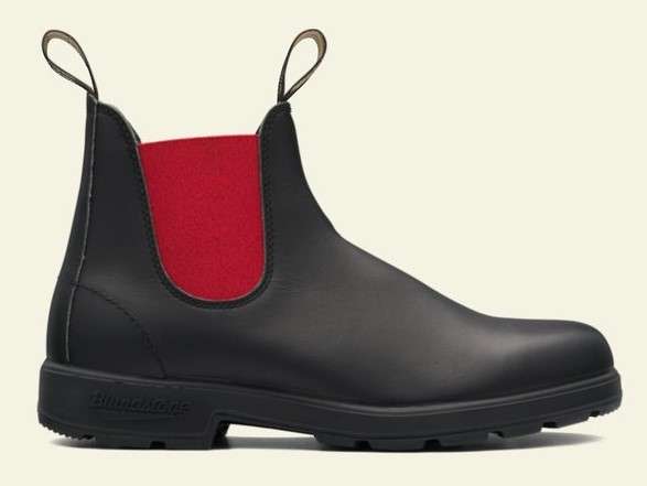 black and red blundstones