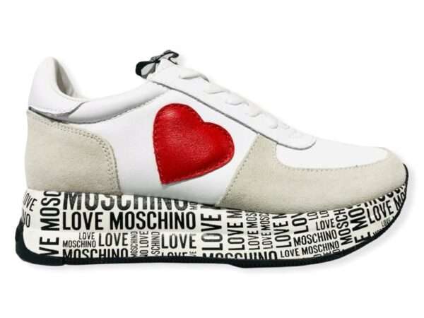 love moschino ja15364 g1eia410a sneakers run bianco