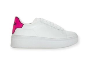 gaelle gbcdp2755 sneakers bianco fucsia