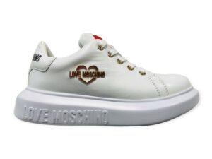 love moschino ja15204g1fia0100 sneakers vitello bianco
