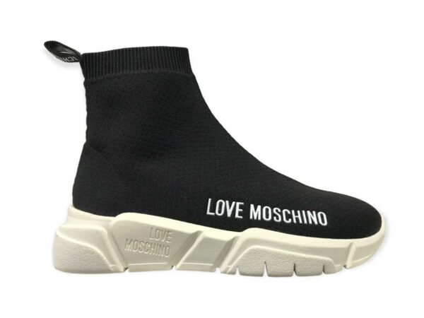 love moschino ja15343g1iiz4000 sneakers running calza nero