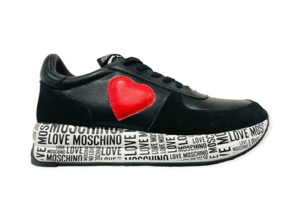 love moschino ja15364g0eia400a sneakers run nero
