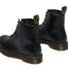 drmartens 1460 black stivali stringati in pelle smooth 11822006