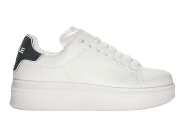 gaelle gbcdp2950 sneakers bianco e tallone nero