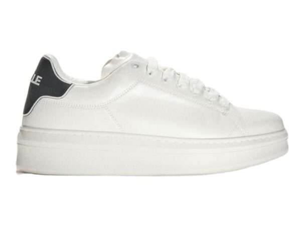 gaelle gbcup700 sneakers bianco con patch nero