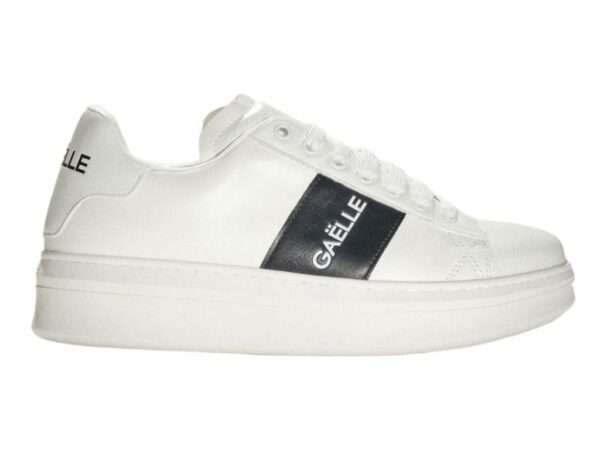 gaelle gbcup703 sneakers bianco con banda nero