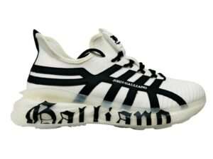 john galliano 18506 c knit sneakers bianco