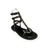 emanuelle vee sandalo pietre multicolor 431m-708-13-nas soft nappa black