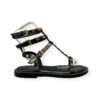emanuelle vee sandalo pietre multicolor 431m-708-13-nas soft nappa black