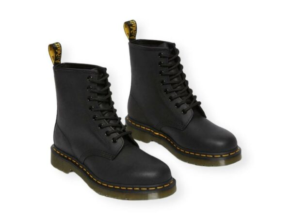 drmartens 1460 black stivali stringati in pelle greasy 11822003
