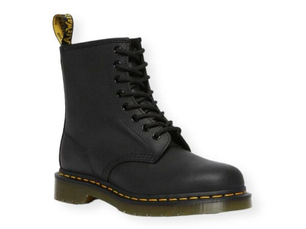 drmartens 1460 black stivali stringati in pelle greasy 11822003