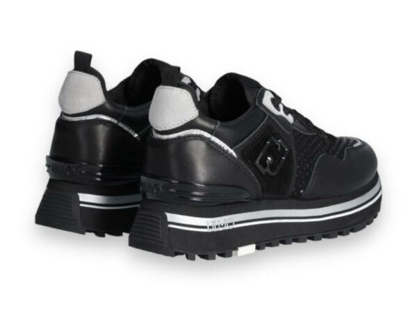 liu jo maxi wonder 01 sneakers platform con strass bf3003px26222222 nero