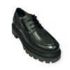 studio firenze scarpa lacci nero con fondo doppio velvet nero tay 1.4.8