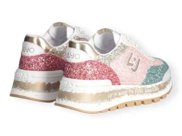 liu jo sneaker platform full glitter amazing 26 multicolor ba4007tx00700373