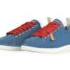 panchic p01 lace up shoe suede basic blue red p01m011 00552120
