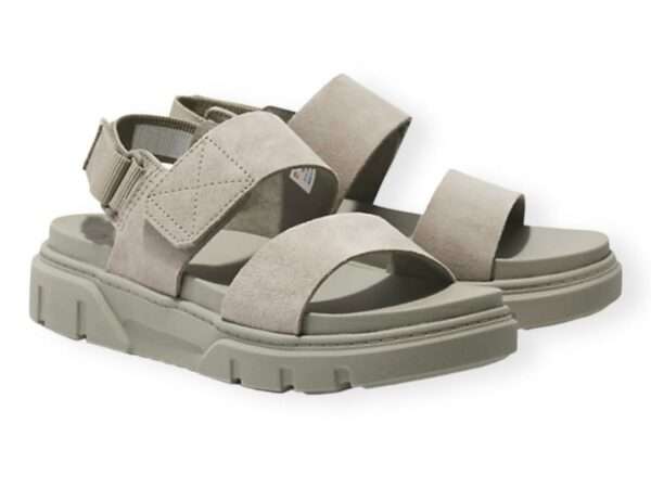 timberland sandalo greyfield sandal 2 strap light taupe suede a61mge03