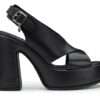 cult clw430200 sandalo con tacco e incrocio nero b jork 4302