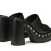 cult sandalo ciabatta con tacco bjork 4305 black clw430500