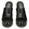 cult sandalo ciabatta con tacco bjork 4305 black clw430500