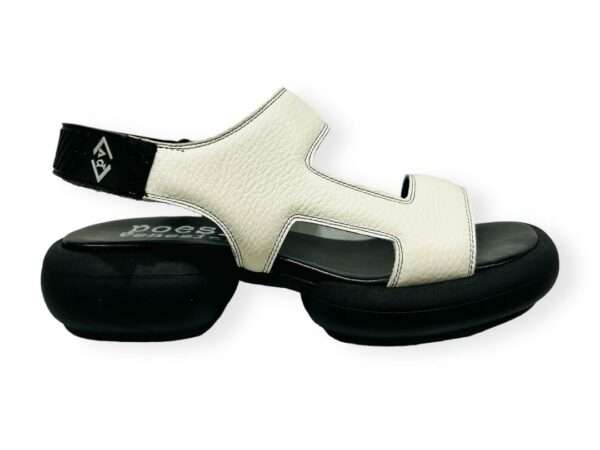 poesie veneziane sandalo bianco con strappo velcro jcp01