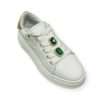 wave sneaker gloria nappa bianco pietra verde