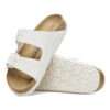 birkenstock arizona antique white suede leather 1026842