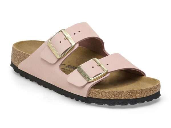 birkenstock arizona soft pink nubuck leather 1026684