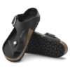 birkenstock gizeh big buckle black oiled leather 1023334